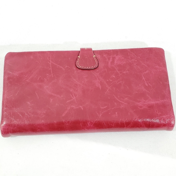 Woman's Veevan Leather Wallet Red Bifold 2 Part - Picture 3 of 11